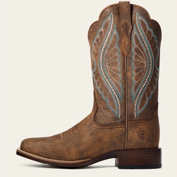 Ariat PrimeTime Western Boots Tack Room Brown Cowgirl Leather - Picture 2 of 13